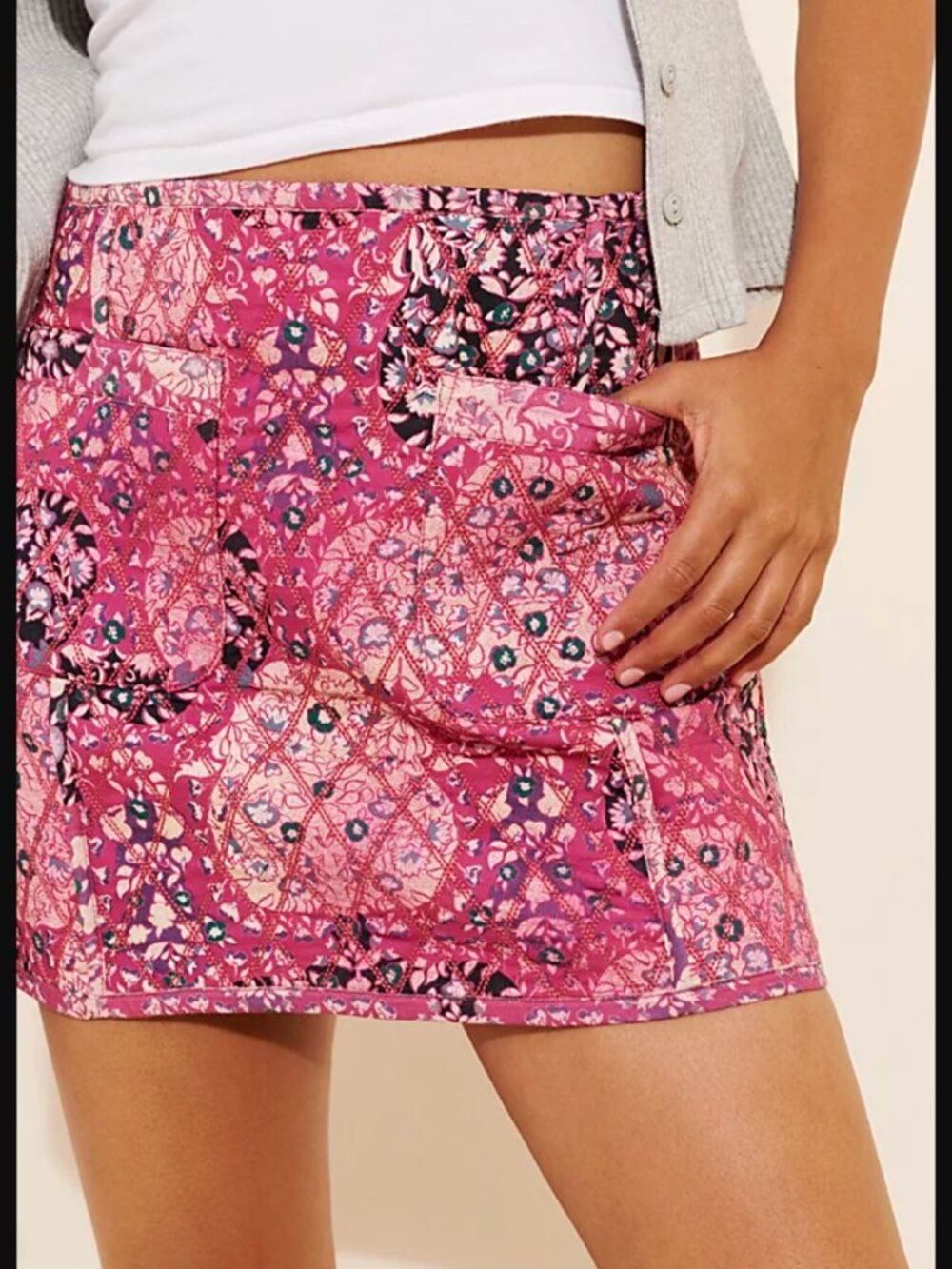 NWOT Women's Free People Darla Quilted Mini Skirt, Size: 4